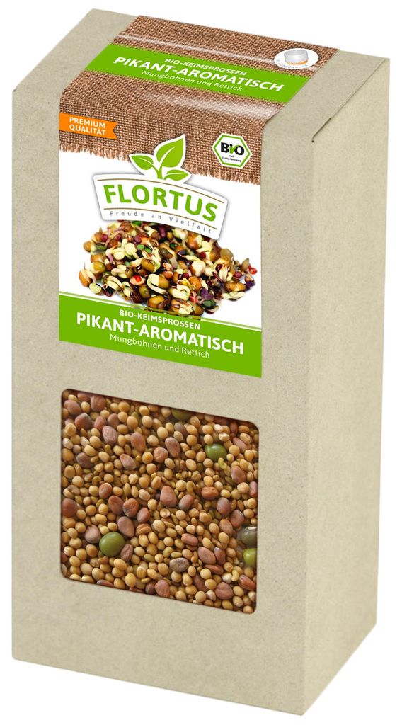 Artikelbild 5 von 'BIO Keimsprossen Pikant-Aromatisch (Mungbohnen und Rettich)'
