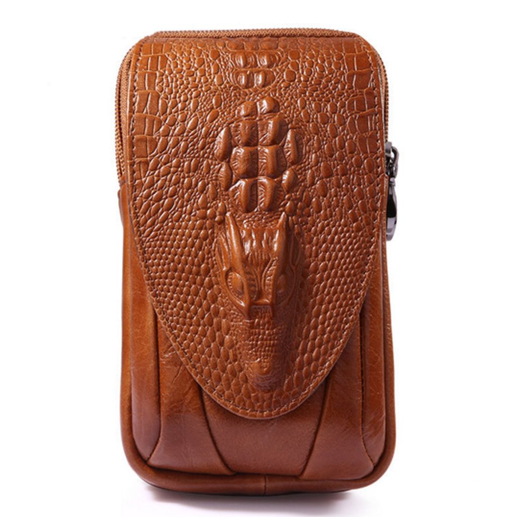 Herrentasche Handytasche 5,5 bis 6 Zoll Mini Hüfttasche Leder Gürteltasche