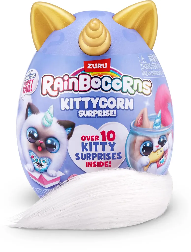 Rainbocorns Kittycorn Surprise série 7 avec queue rose peluche chaton - 4