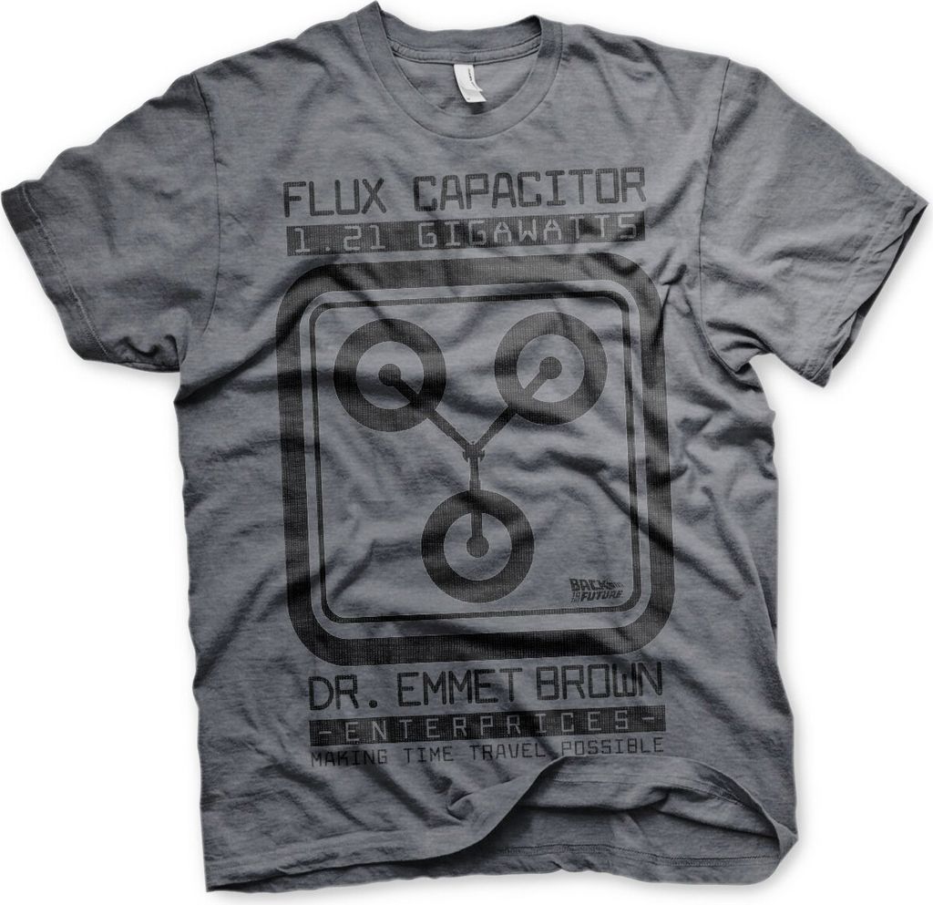 Flux Capacitor T-Shirt - XX-Large - Dark-Heather