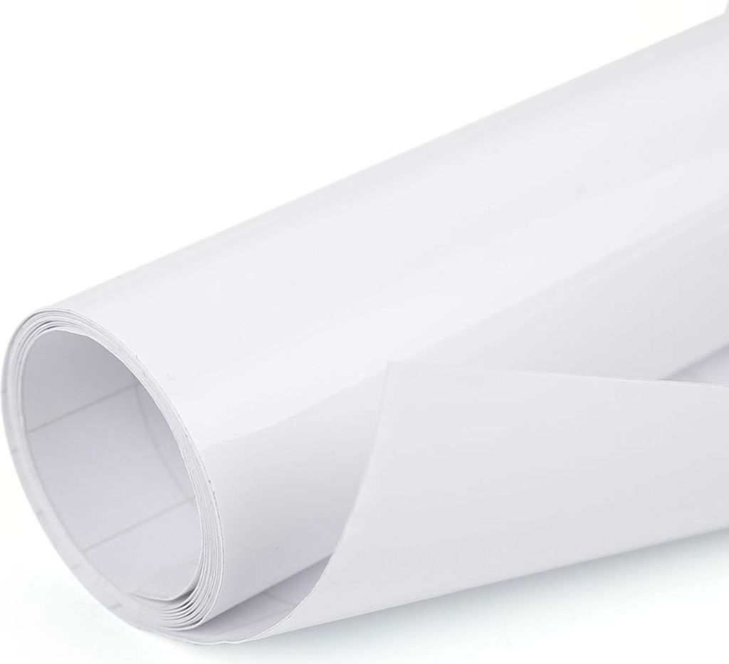 Autofolie Vinylfolie Aufkleber für Auto Universal Glanz Selbstklebend DIY-Aufkleber, Weiß Lackschutzfolie 152cm x 60cm