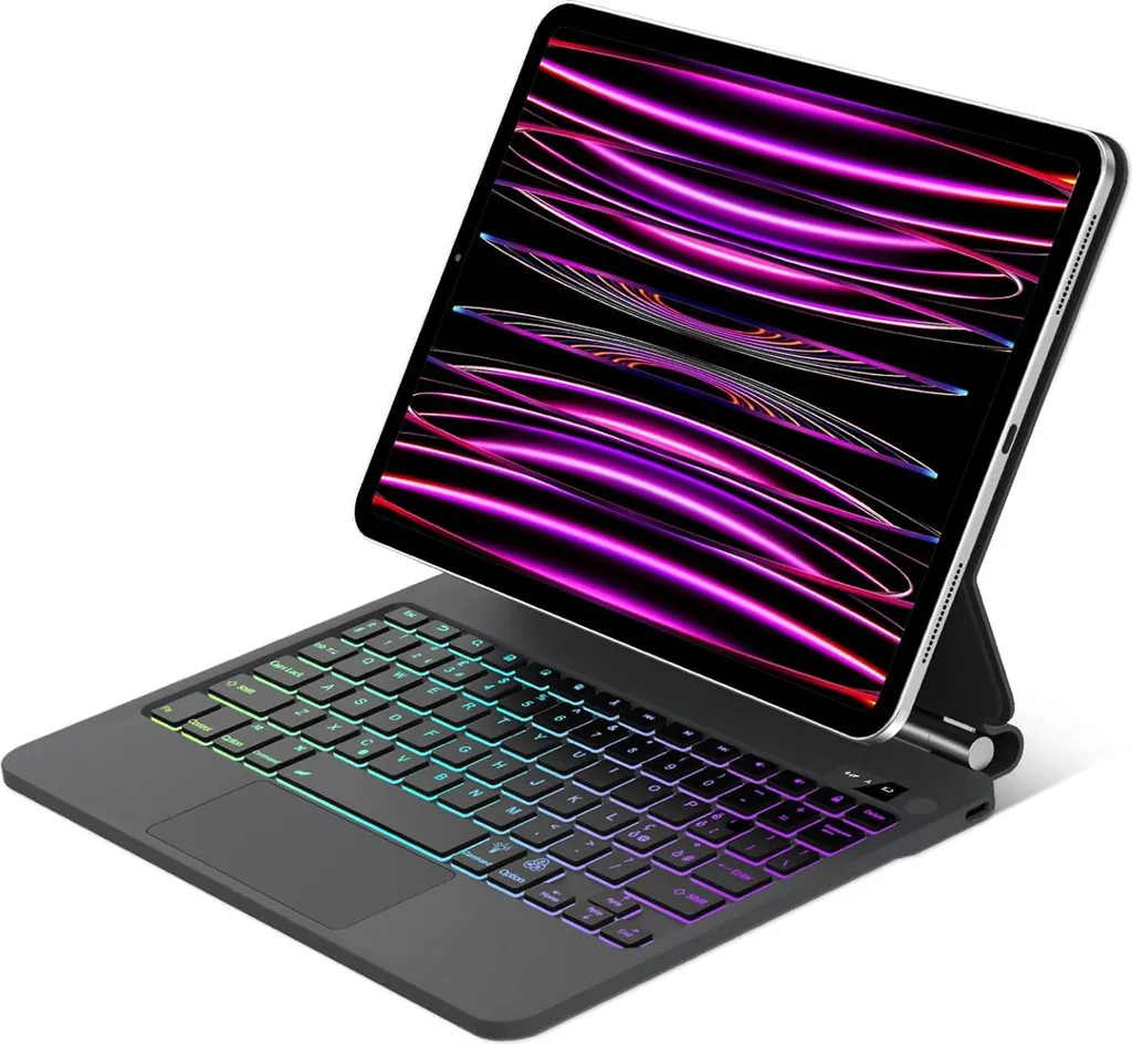 Clavier pour Travail Mobile sur iPad Air 13 et Pro 12.9 QWERTY Italien