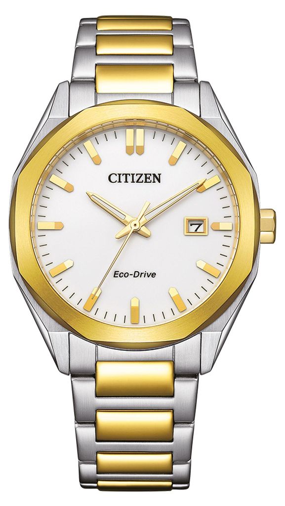 Citizen BM7624-82A Herrenuhr Eco-Drive Solar Bicolor/Weiß Produktbild 
