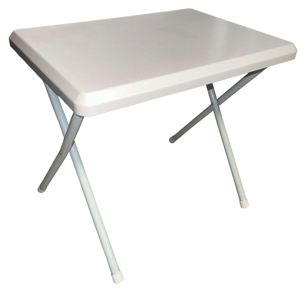 Petite table pliante blanche d'extérieur et de plage, 51 x Image du produit 