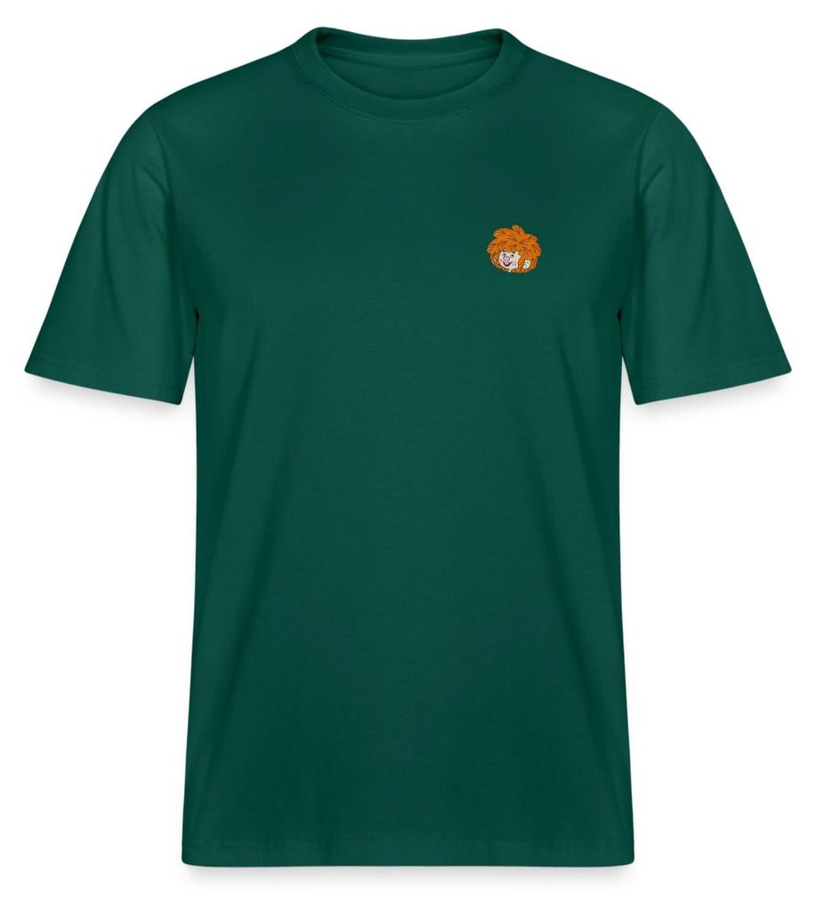 Spreadshirt Pumuckl Stickdesign Relaxed Fit Uni T-Shirt, XXL, Forest