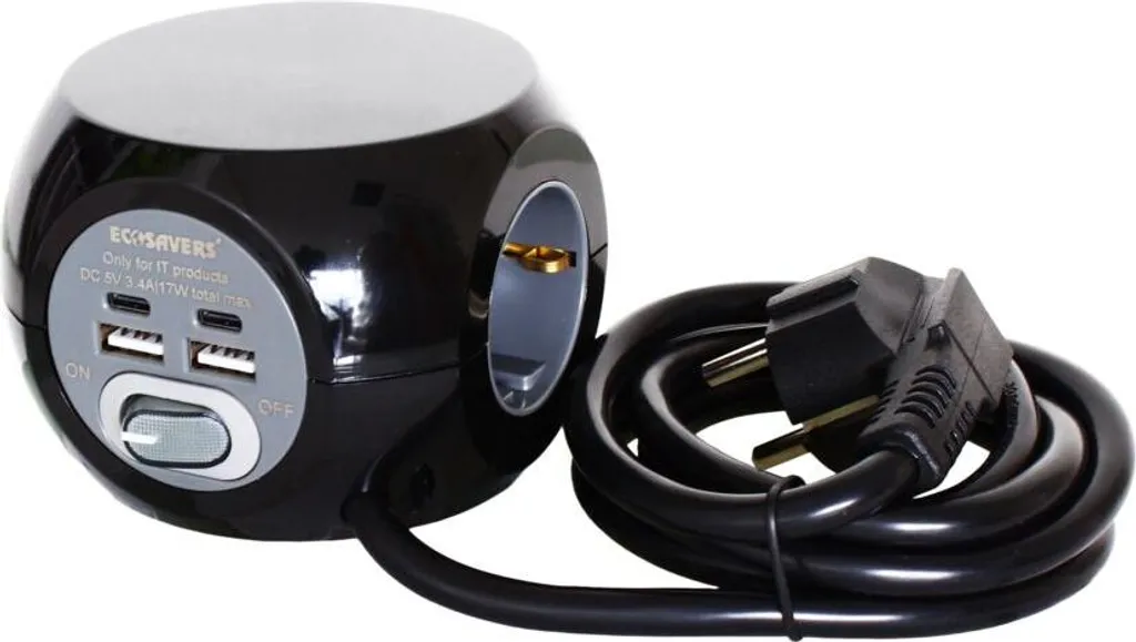 Power Cube 3 Prises pour Recharger Smartphone et Tablette en USB