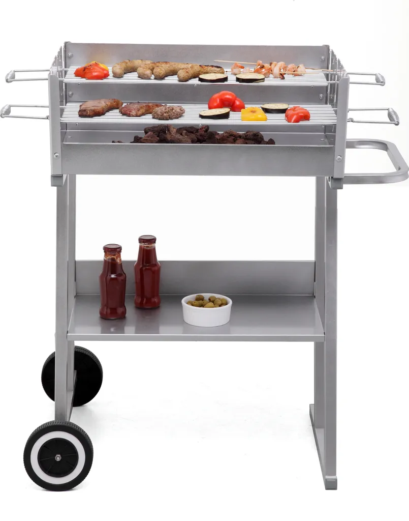 Barbecue Charbon Tepro Pasadena Double Grille 56x18 cm avec Roulettes - 4
