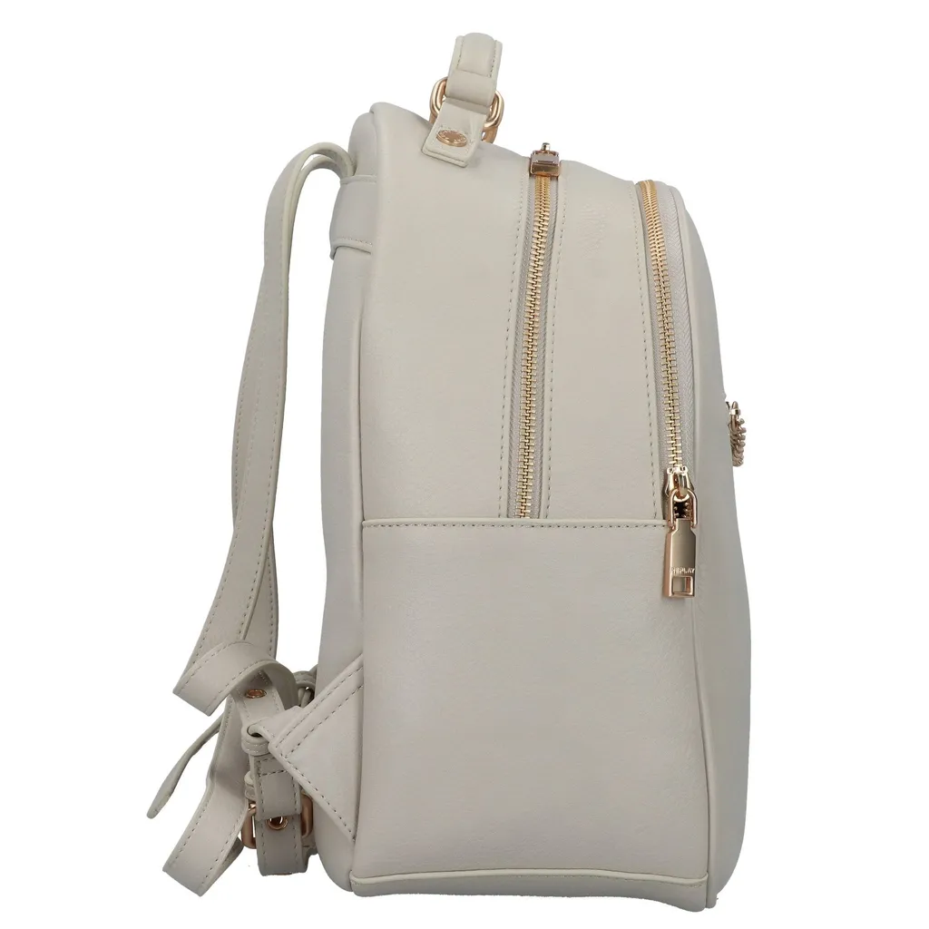 Sac à dos de loisirs Replay Backpack gris clair format compact pratique - 7