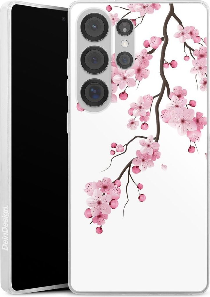 DeinDesign Slim Hülle für Samsung Galaxy S25 Ultra Silikon Case Ultra Dünn Handyhülle Asien Japan Kirschblüten