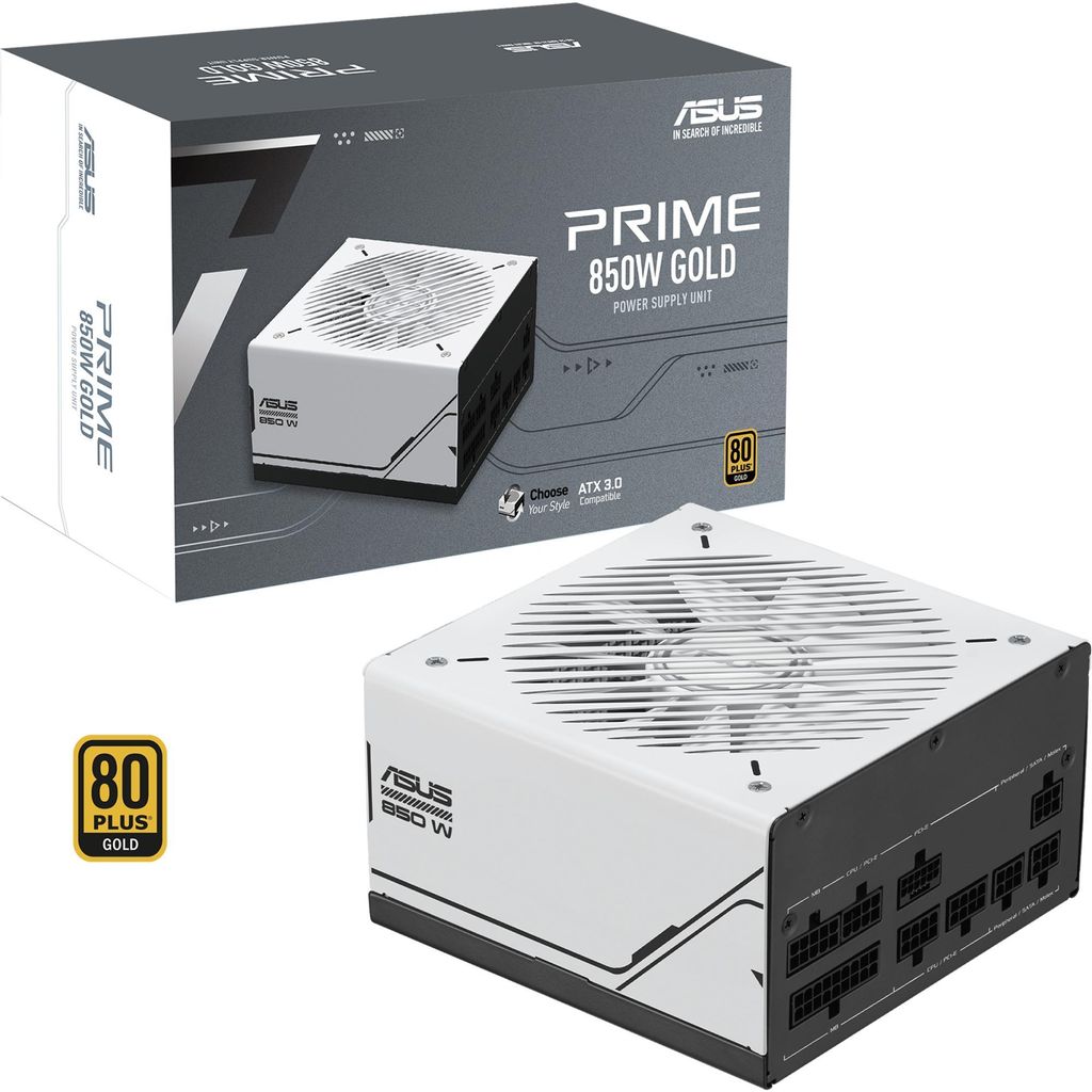 ASUS Prime 850W Gold, PC-Netzteil, (1x 12-Pin High Power Produktbild 