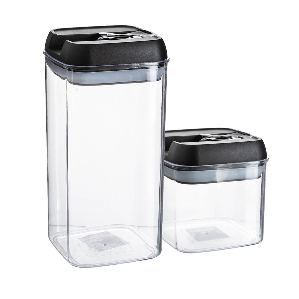 3x Flip-Lock Lebensmittel Lagerbehälter Küche Speisekammer 500ml