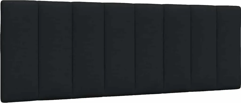 Cuscino Testiera Nero Hanko 140 cm | Tessuto Morbido e Design Lineare