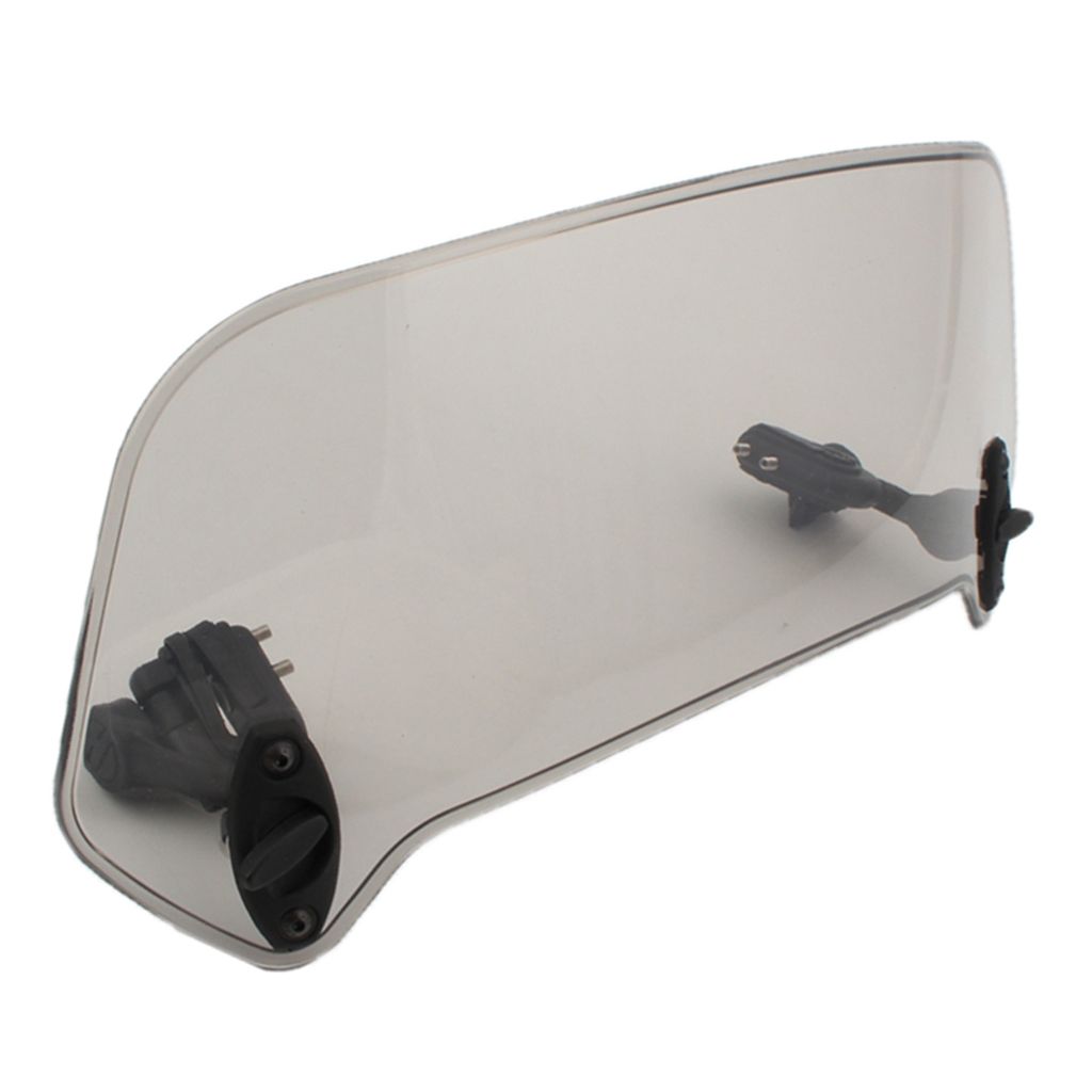 Universal Motorrad Windschutzscheibe Transparent - Für Lenker 22-25mm (7/8-1"), ABS, 360° Verstellbar, Einfach Montieren