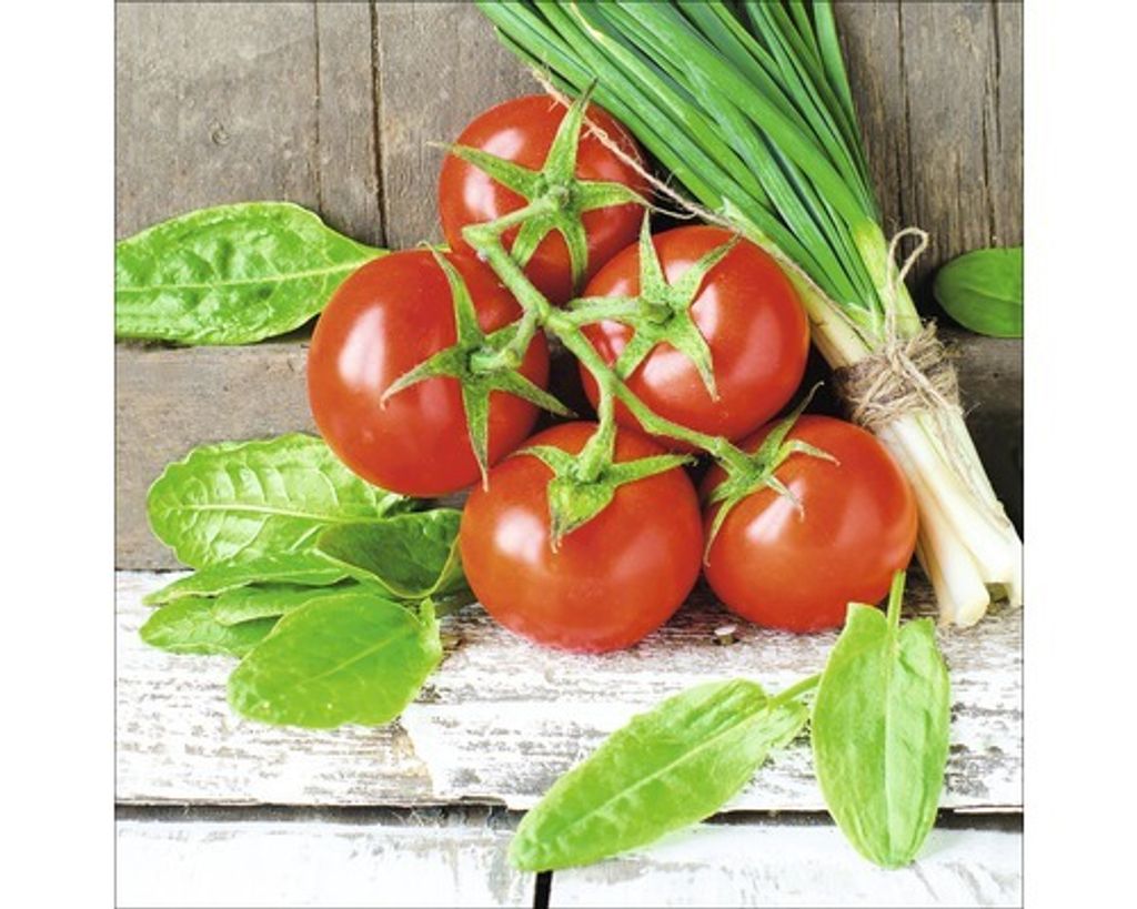 Glasbild Market Garden I 20x20 cm