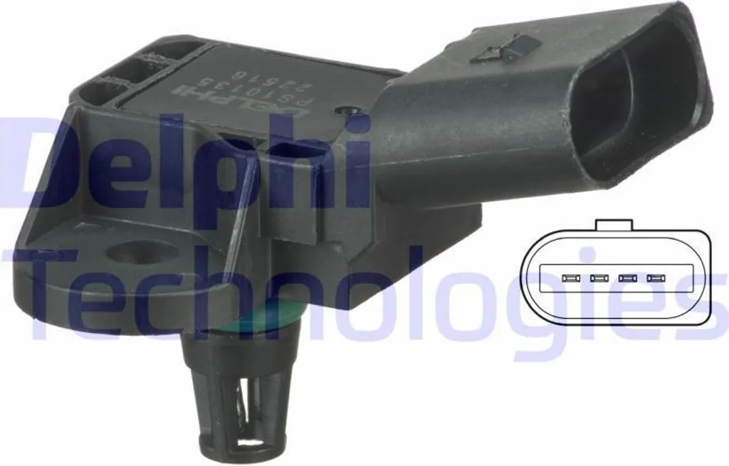 Capteur Pression Admission Delphi PS10135 Haute Précision 03C906051