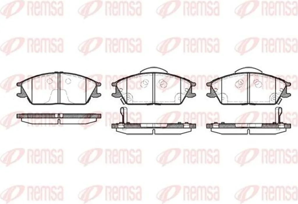 Plaquettes REMSA 0224.22 à haute friction pour Lantra et Getz 1.3 1.5