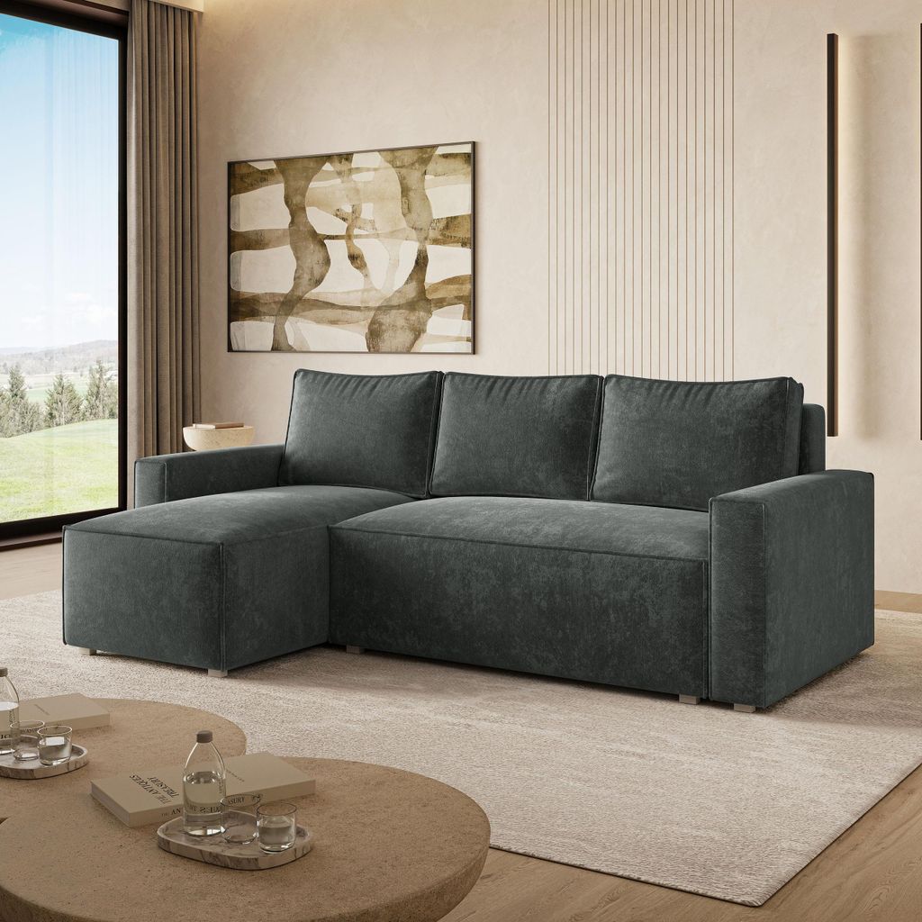 Masseno Ecksofa POTARO LM mit Schlaffunktion L-Form, Sofa Produktbild 