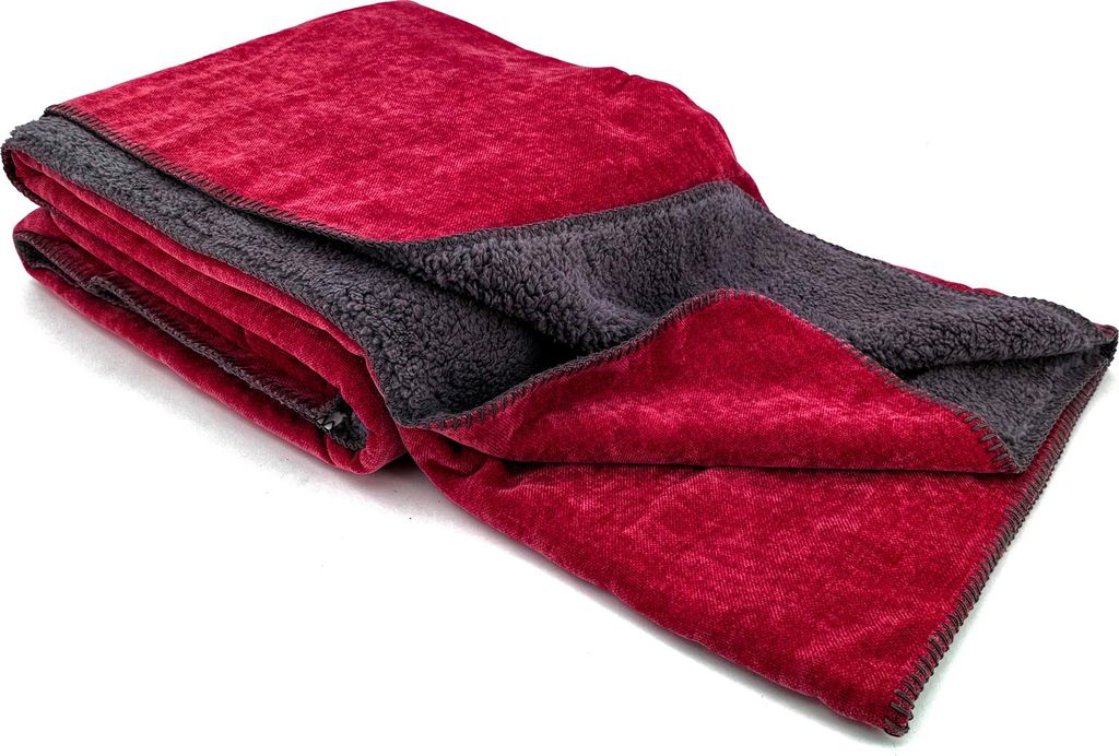 Heimtexland super dicke Kuscheldecke mit flauschigem Sherpa Fell Wohndecke 200x150 Decke elegant Kuschelweich Sofadecke Geschenkidee Weihnachten Ty...