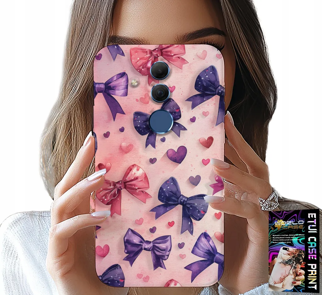 Custodia Protettiva Huawei Mate 20 Lite Vetro 9H Nastro Colorato