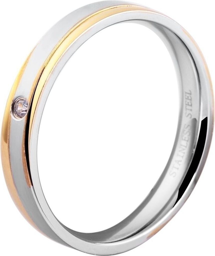 Akzent Partnerringe-Ring aus Edelstahl