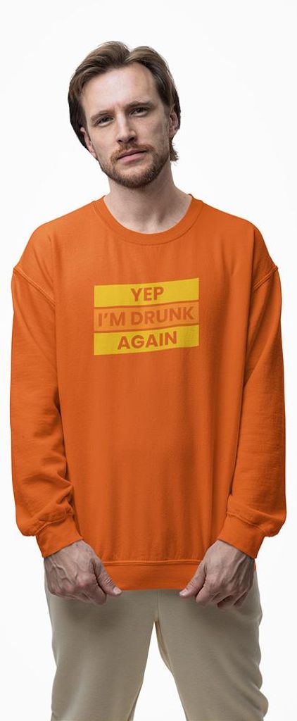 D&B Design Uni Pullover SWST00024 Drunk Orange-Größe S
