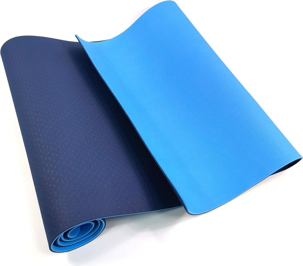 Rebecca Mobili Tpe Blau Anti-Rutsch-Yoga-Matte 0,6x183x61