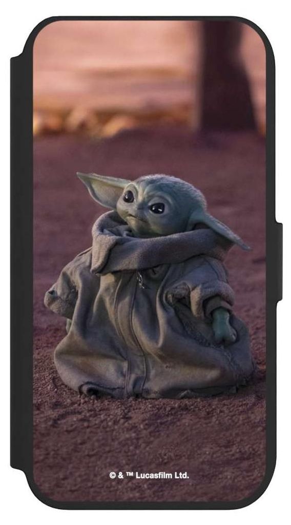 NIVOCASE Klapphülle für Apple iPhone 8 Handyhülle aus Kunst Leder NIVOflip schwarz Star Wars Baby Yoda The Child