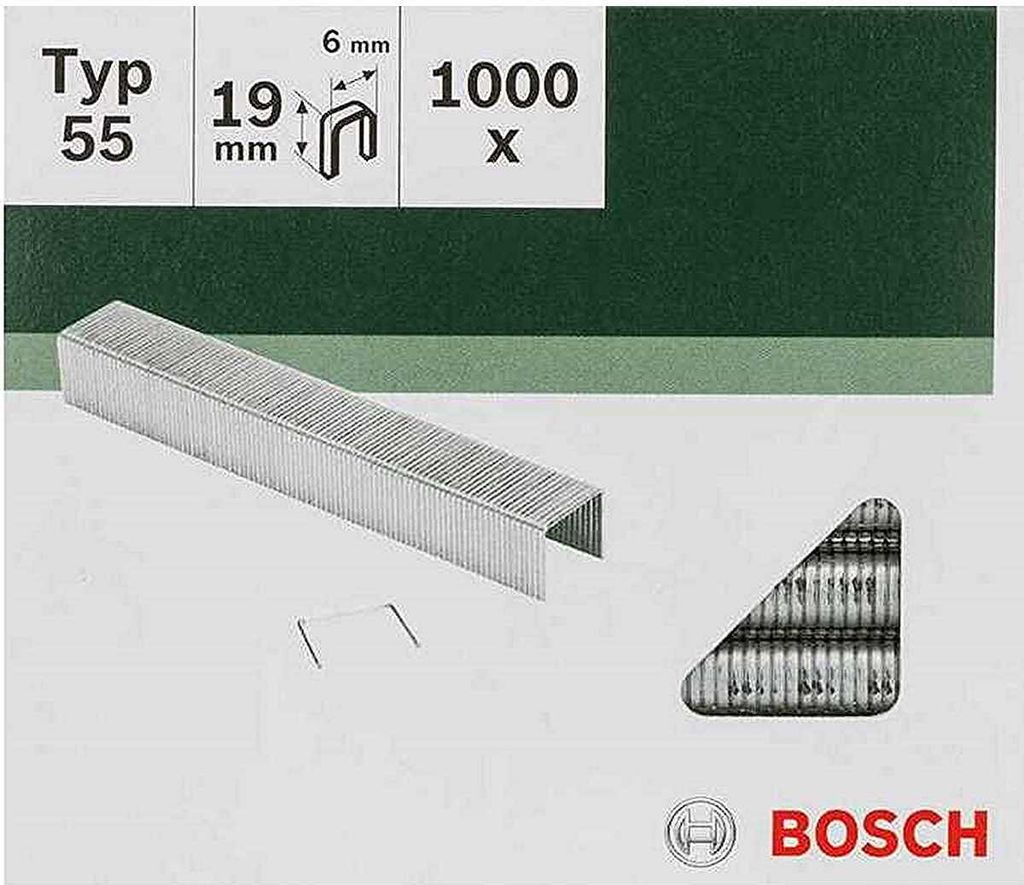 Bosch  Klammern Typ 55 - 6 x 1.08 x 19 mm 1000 Produktbild 