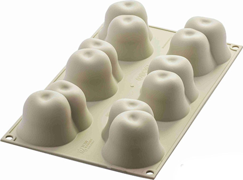 SILIKOMART Ausstechform Silikon 6er Set Plätzchenausstecher Kuchenform 3Design