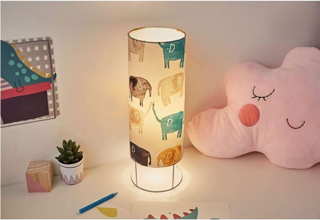 Paulmann Pauleen Kinder Tischleuchte Cute Elephant Tischlampe Elefanten max. 20W E14 ohne Leuchtmittel mit Schalter