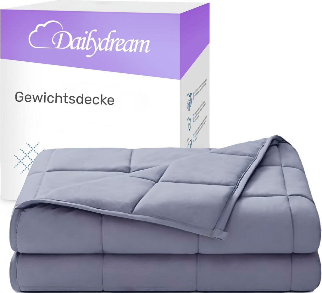 Gewichtsdecke für Erwachsene aus 100% Baumwolle, Produktbild 