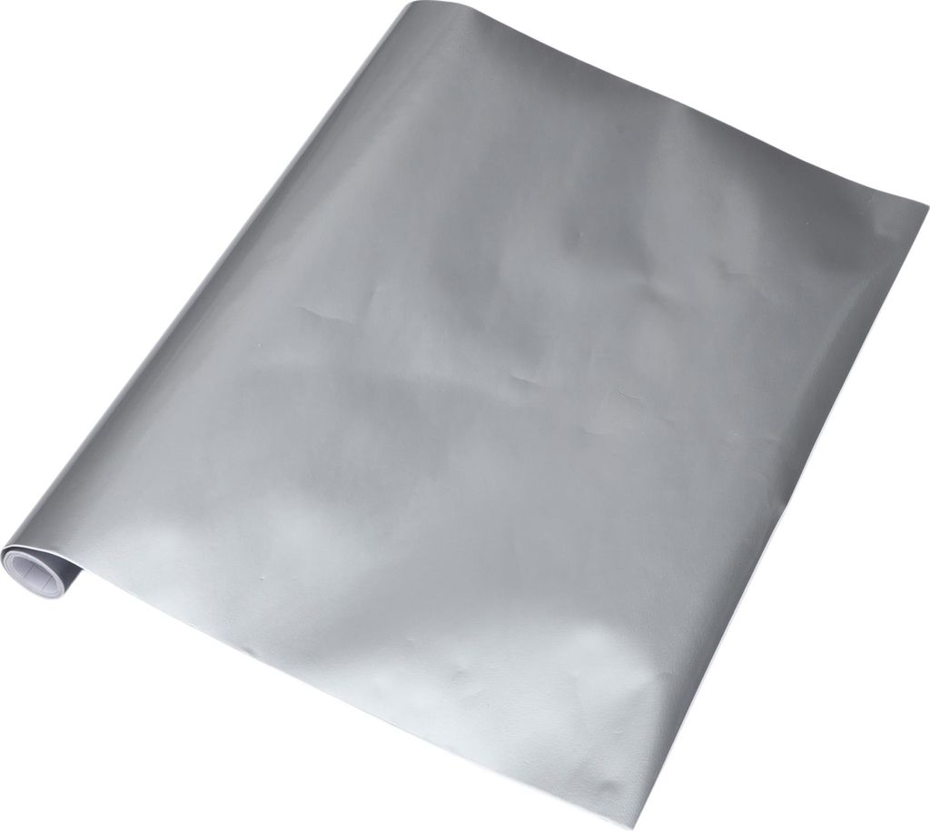 Glänzend Silberton Auto Folie 1.5ft x 5ft Außen Innen Vinyl Folie 5.5mil PVC 1 Stück Universal