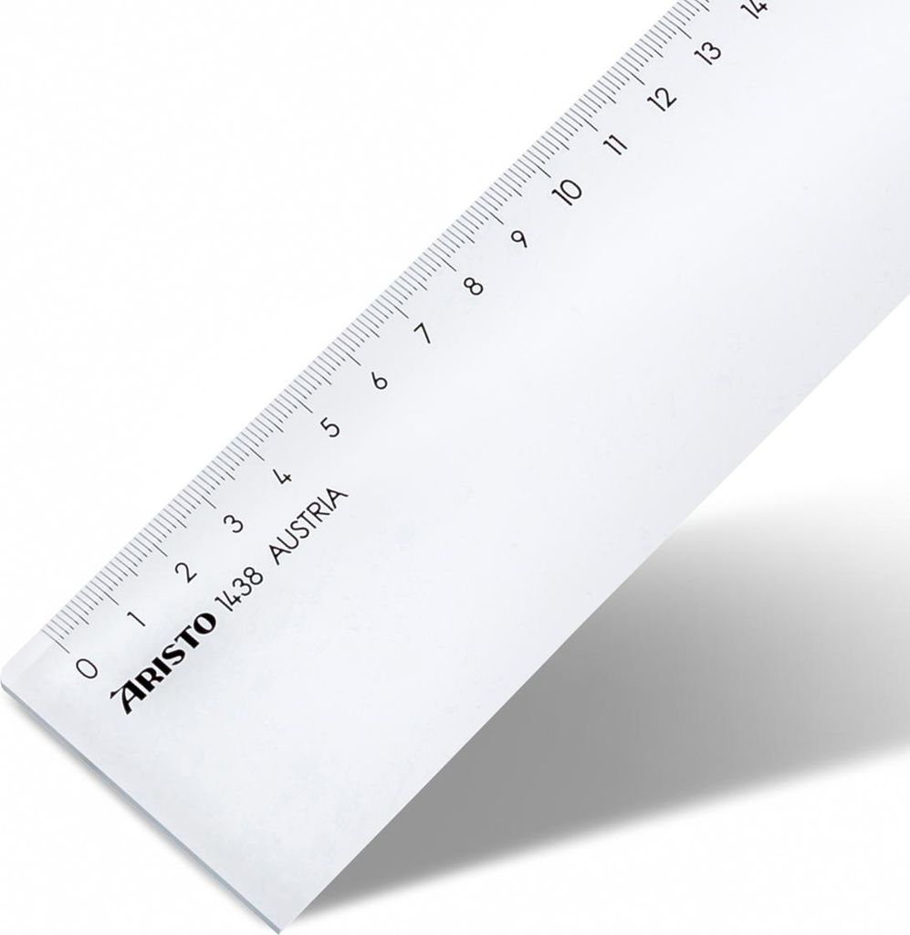 Aristo Lineal 80 cm mm-Teilung, glasklares Plexiglas
