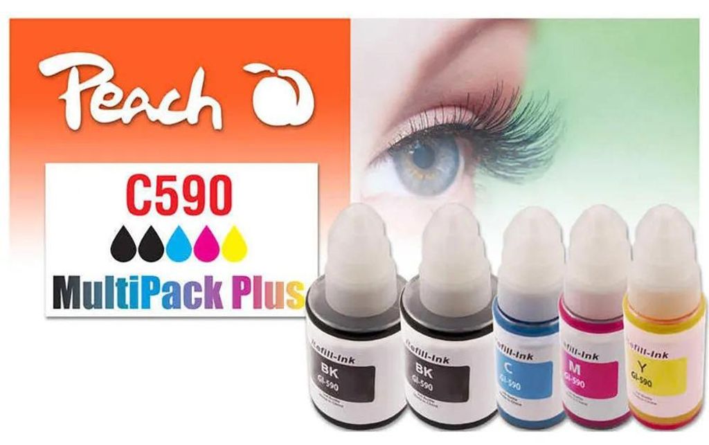 Peach Patrone Canon CISS GI-590 MultiPack Plus Produktbild 