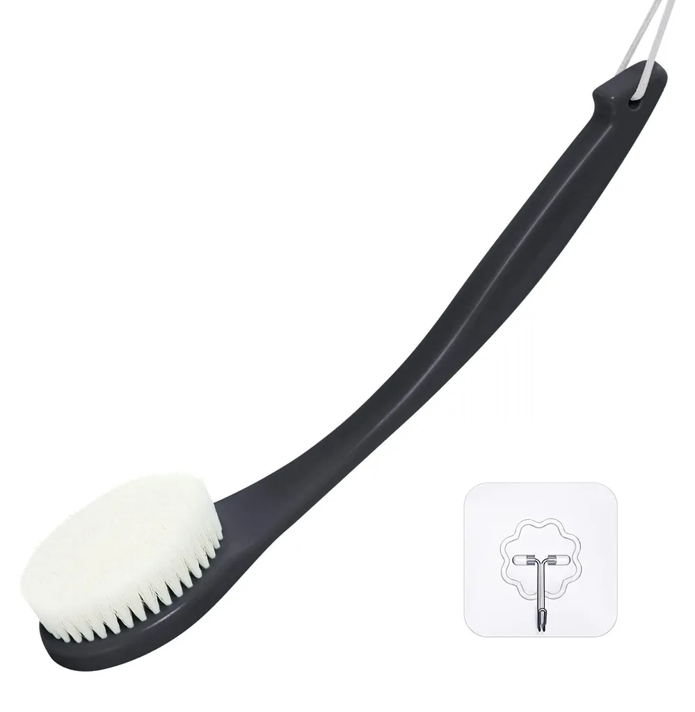 Brosse exfoliante dos et corps - Solution contre les peaux mortes (Noir)