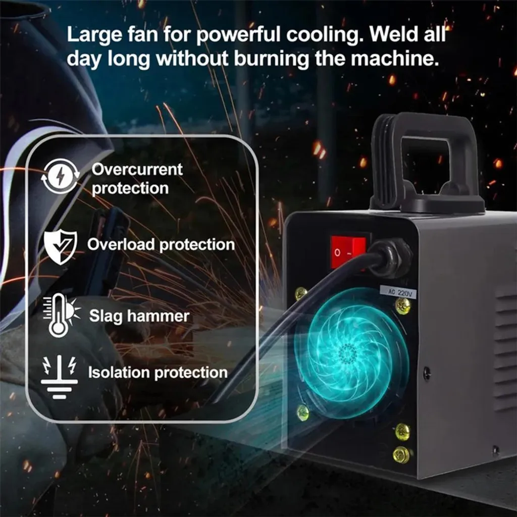 Soudeuse MMA-250 compacte et automatique de qualité industrielle Bleu