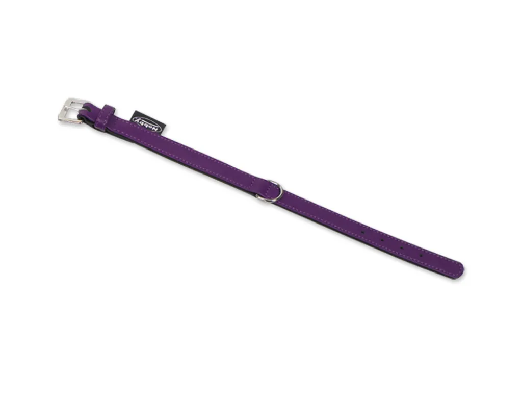 Nobby Collare SUD Viola 47 cm per Cani - Pelle Nappa di Alta Qualità