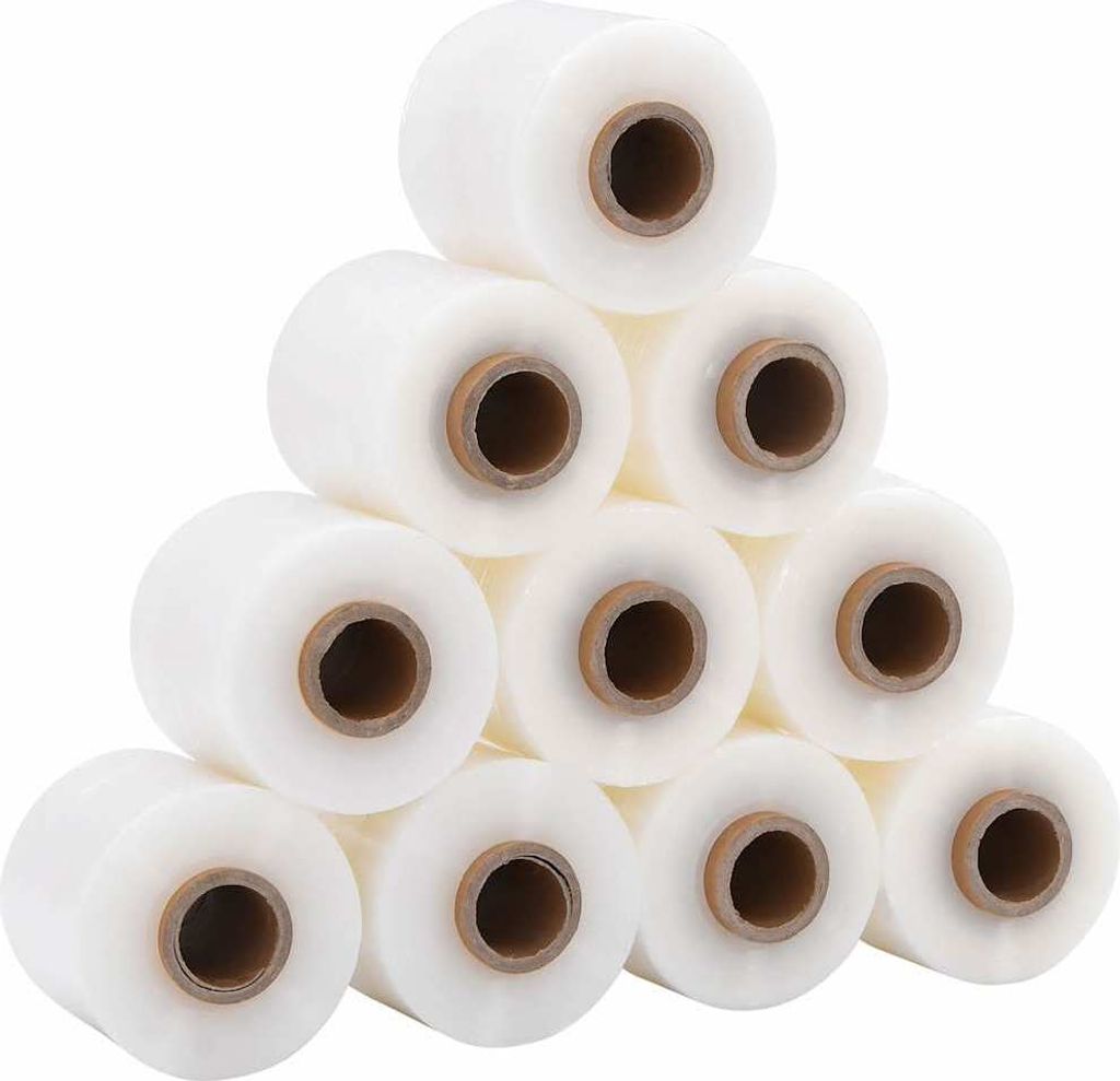 Stretchfolie mit Griff 10 Stk. Transparent 23 μm 50 cm x 150 m