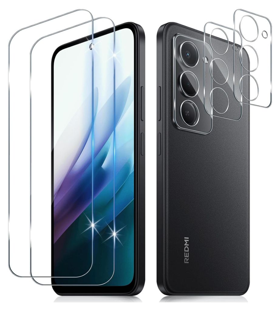 2X Schutzglas für Xiaomi Redmi 15 4G / 5G Panzerfolie Produktbild 