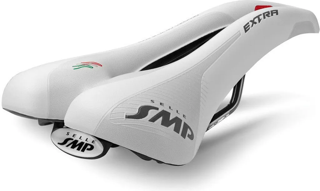 Selle de vélo de course Selle SMP Extra blanche confort longue distance