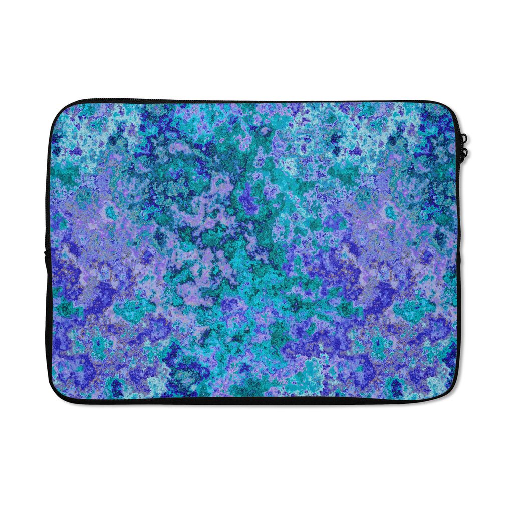 MuchoWow Laptop Hülle 13 Zoll Muster - Farbe - Blau Laptoptasche - Laptophülle - Sleeve - Rundumschutz