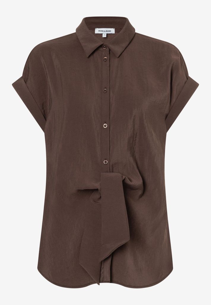 MORE & MORE Modal Blend Blouse w 0286 cool chocol 36
