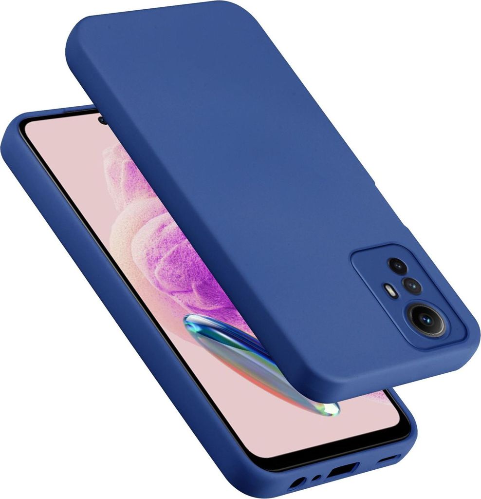 Cadorabo Hülle für Redmi Note 12S Hülle Silikon Handyhülle Case aus flüssigem Silikon, Kratzfeste und stoßfeste Schutzhülle für Redmi Note 12S