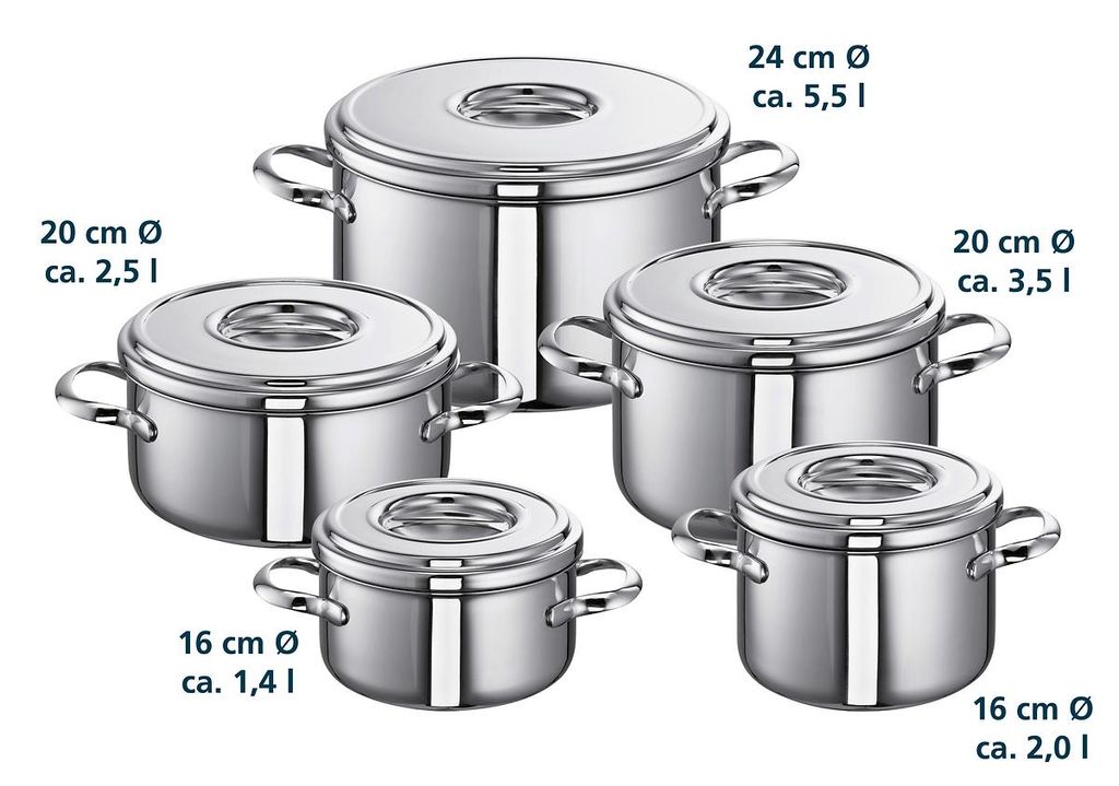 Schulte-Ufer Romana i Mega-Set, 5-tlg, Fleischtopf