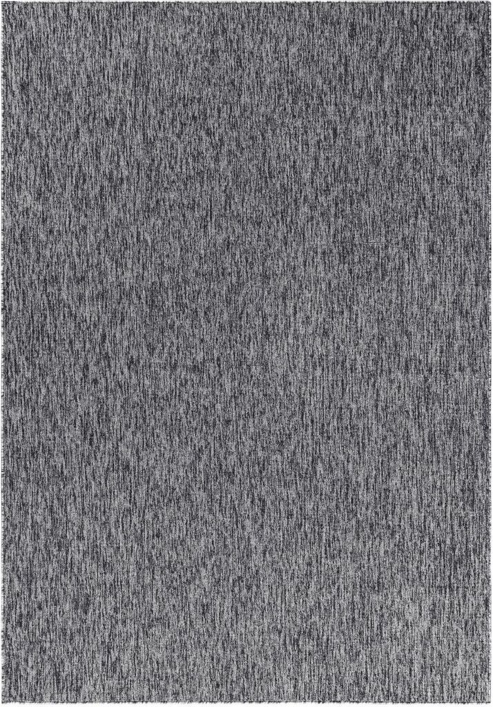 Kurzflor Teppich Neva rechteckig, Farbe: Grau, Größe:140x200 cm