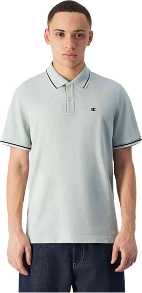Champion Short Sleeve Polo 220897-GS129 in Green color size large