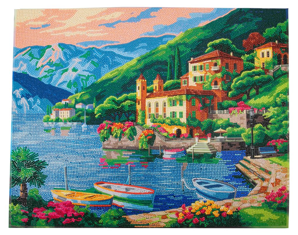 Diamond Painting "Crystal Art Kit", 40 x 50 cm Gardasee Produktbild 