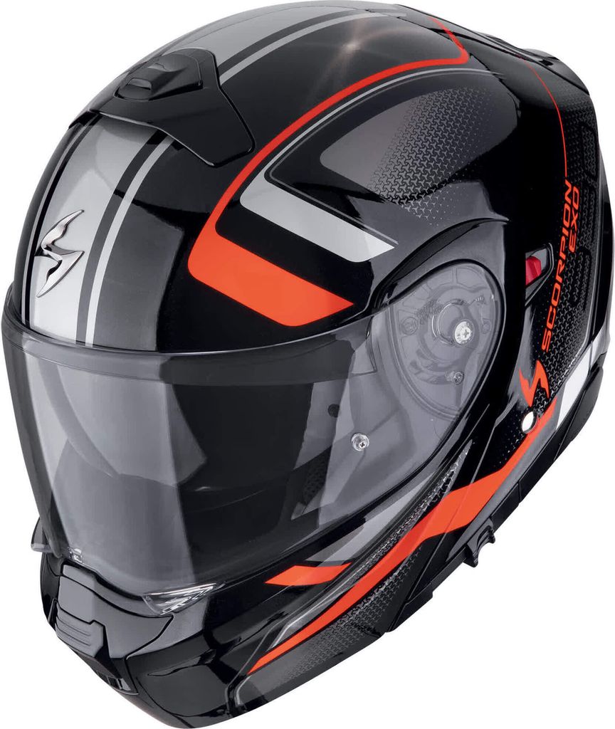 Scorpion Exo-930 Evo Klapphelm Ardens Metallic Schwarz / Rot XL