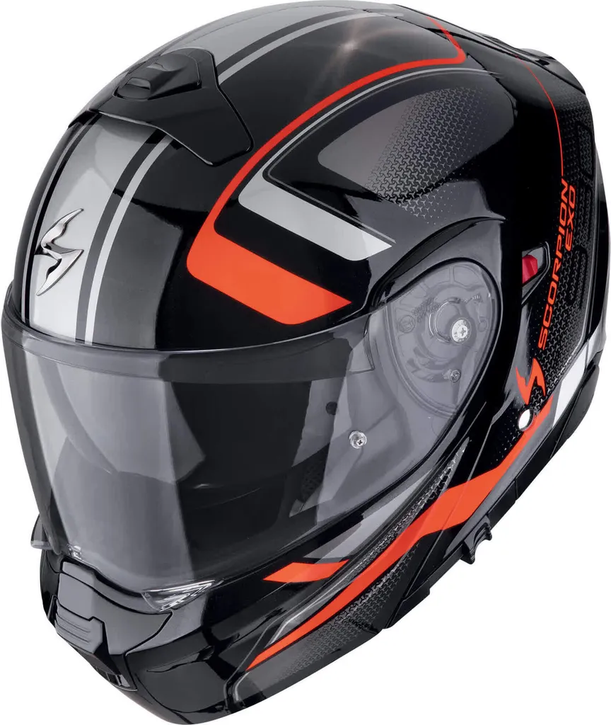 Casque Modulable Route et Ville Scorpion EXO-930 Evo Ardens Noir Argent