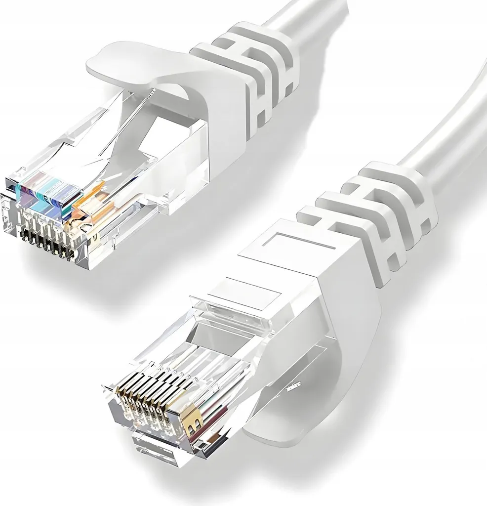 Cordon RJ45 20 mètres Blanc Cat 5e UTP pour Box Internet et Ordinateur